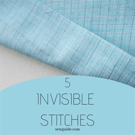 invisible stitches without sewing machine